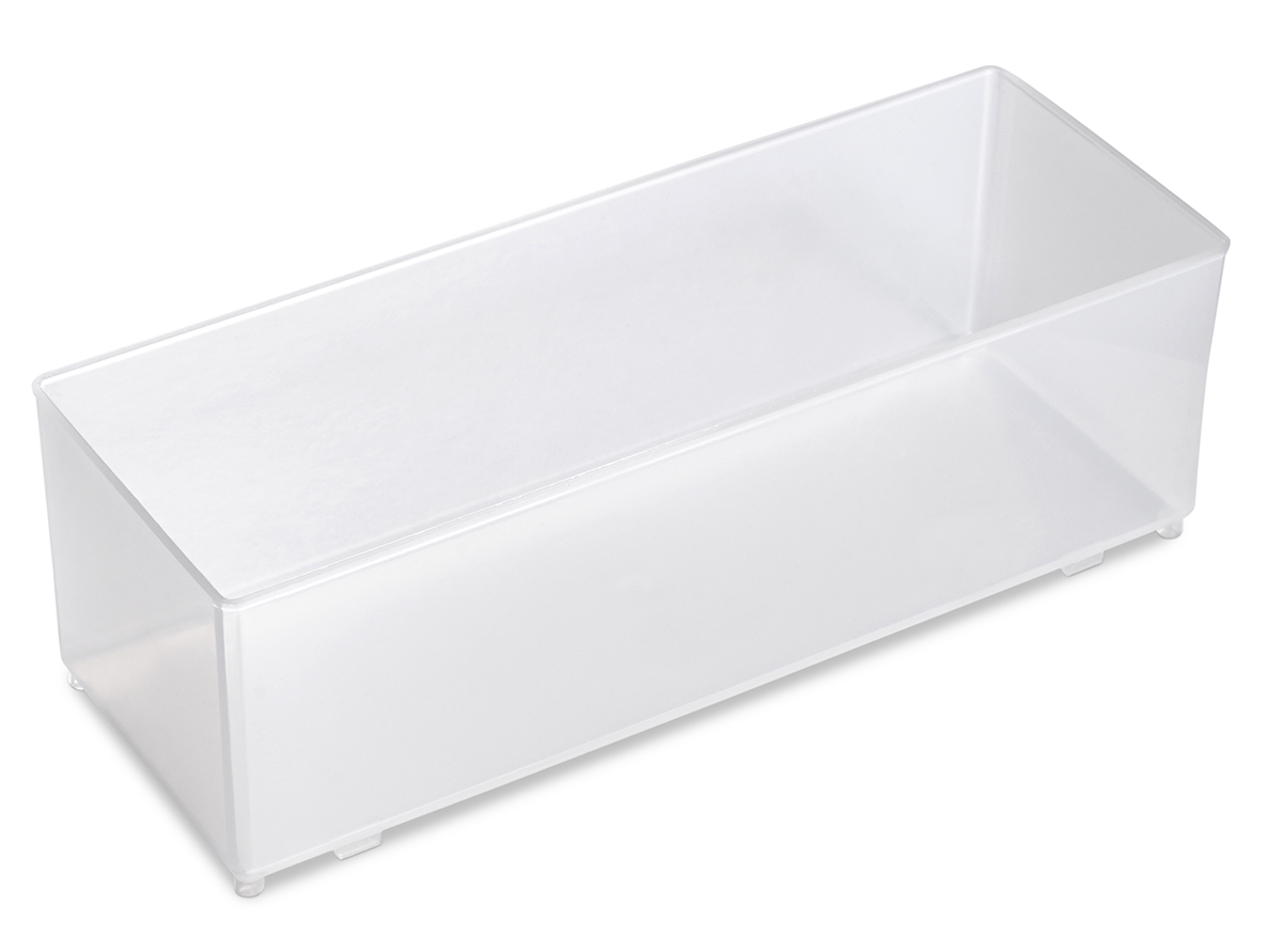 Raaco Transparent Polypropylene Insert, 69 mm x 79mm x 218 mm