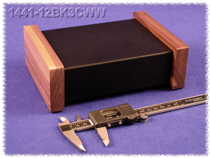 Hammond Steel Enclosure Chassis, 5 in H, 5in W, 177.8 mm L For Use With 1441 Series