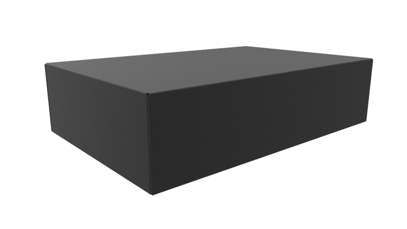 Hammond 1441 Series RAL 9005 Steel Enclosure Chassis, 76 mm H, 305mm W, 203 mm D, 304.8 mm L For Use With 1441 Series