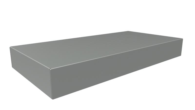 Hammond Steel Enclosure Chassis, 8 in H, 8in W, 14 in D, 406.4 mm L For Use With 1441 Series