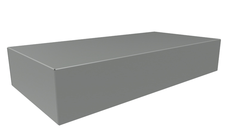 Hammond Steel Enclosure Chassis, 8 in H, 8in W, 406.4 mm L For Use With 1441 Series