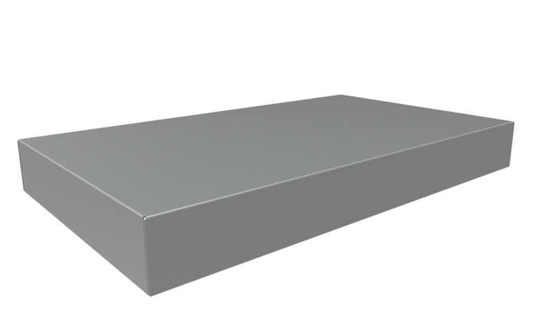 Hammond Steel Enclosure Chassis, 10 in H, 1in W, 14 in D, 431.8 mm L For Use With 1441 Series