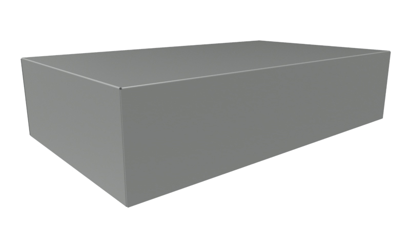Hammond Steel Enclosure Chassis, 4 in H, 4in W, 14 in D, 431.8 mm L For Use With 1441 Series