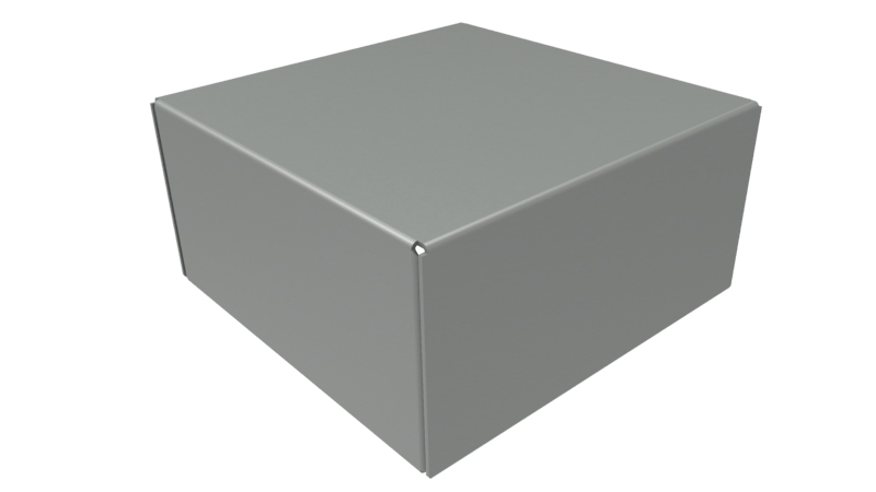 Hammond Steel Enclosure Chassis, 4 in H, 4in W, 14 mm D, 101.6 mm L For Use With 1441 Series