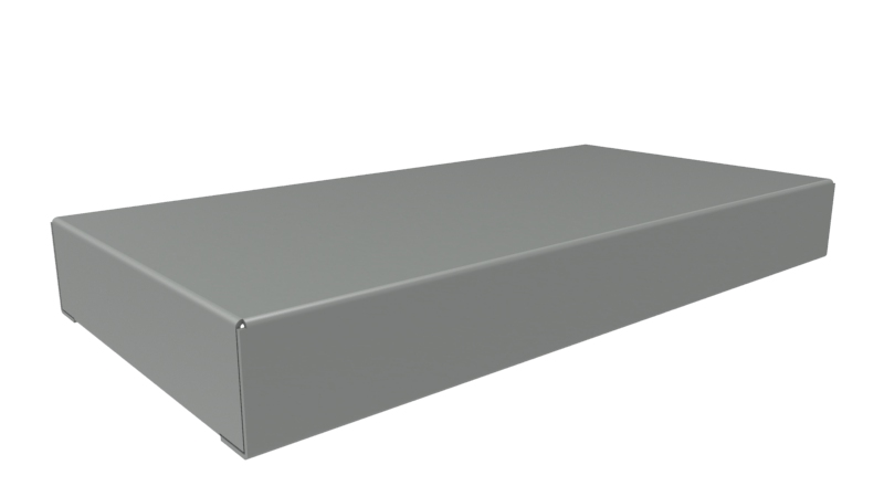Hammond Steel Enclosure Chassis, 8 in H, 8in W, 14 in D, 101.6 mm L For Use With Enclosures
