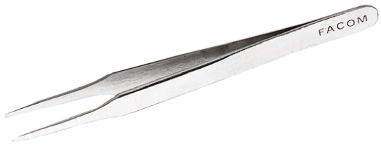 Facom 120mm Steel Fine ESD Safe Tweezer