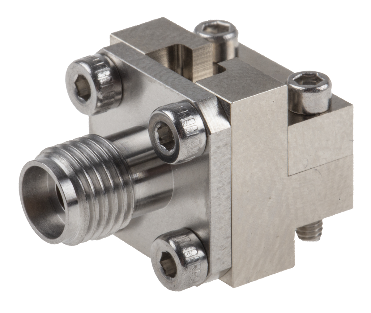 Cinch 145 Series Flange Male SMA, 50 Ω, Straight Body Solder