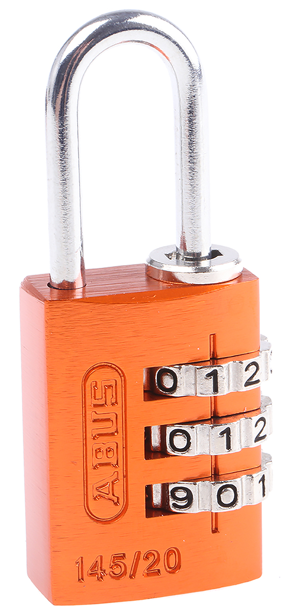 ABUS Combination Padlock Steel, Aluminium Safety Padlock Weatherproof, 3 mm Shackle, 22mm Body