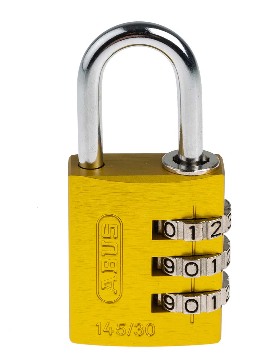 ABUS Combination Padlock Aluminium, Steel Safety Padlock Weatherproof, 5 mm Shackle, 3 mm Body