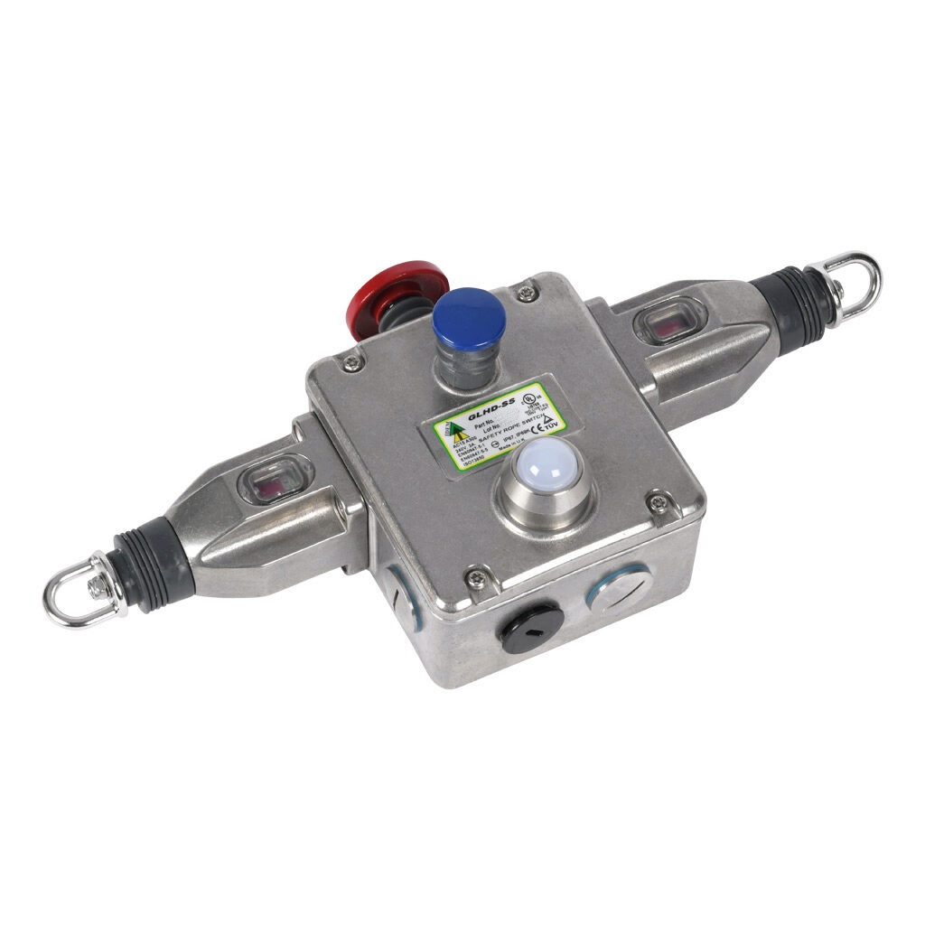 IDEM GLHD Rope Pull Switch 80 m, Horizontal, 2 NO/4 NC