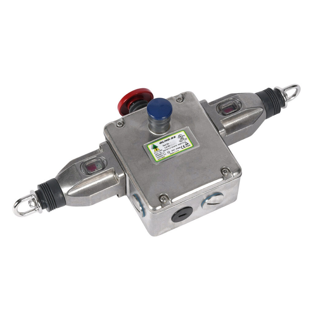 IDEM GLHD Rope Pull Switch 80 m, Horizontal, 2 NO/4 NC