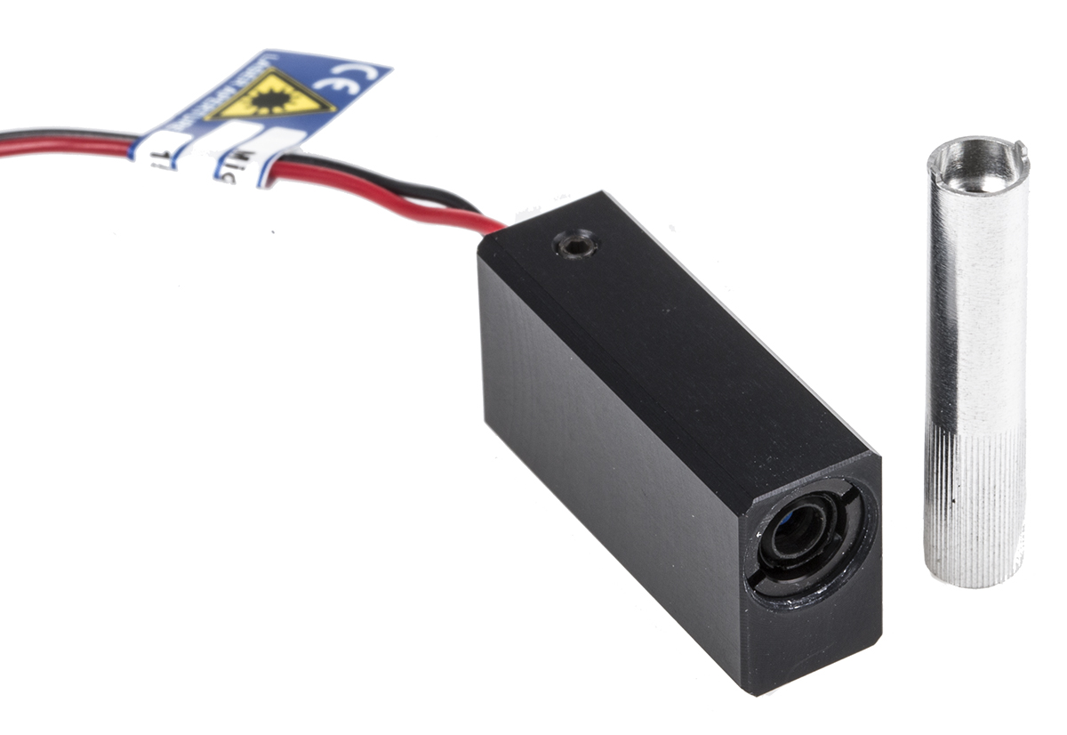 Global Laser 1452-04-000 Laser Module 635 nm 3 mW Continuous Wave Ellipse pattern 5 V 3.5 V