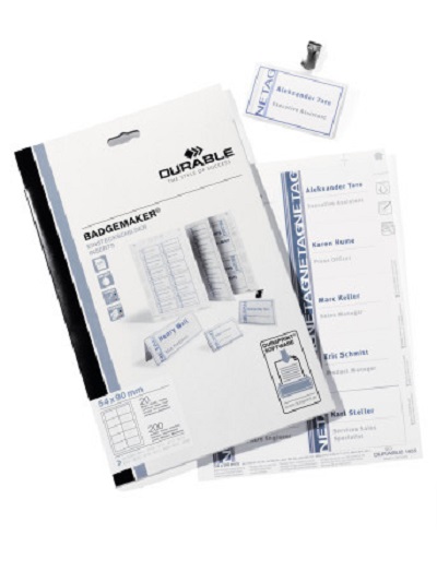Durable White Adhesive Address Blank Adhesive Label, Pack of 200 Per Pack