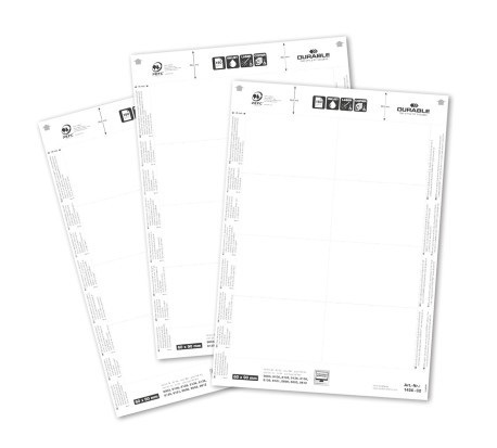 145602 Durable White Adhesive Address Blank Adhesive Label, Pack of 160 Per Pack