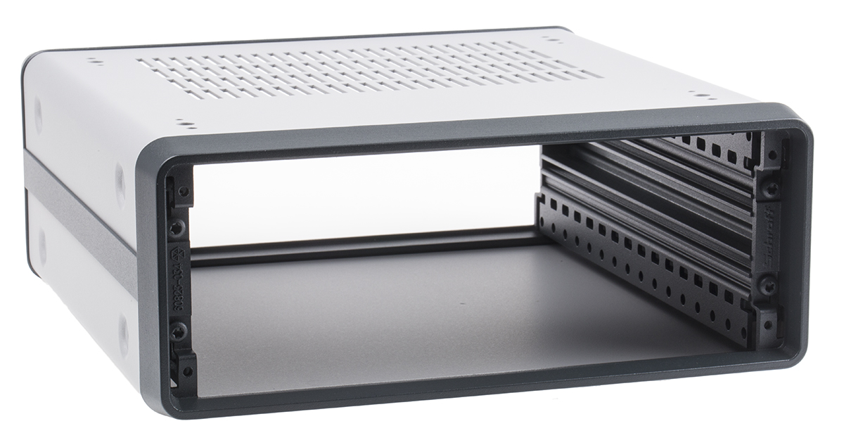 nVent SCHROFF, 2 U 19 in Rack Mount Case CompacPRO Ventilated 271 mm, 257 mm 102.6 mm