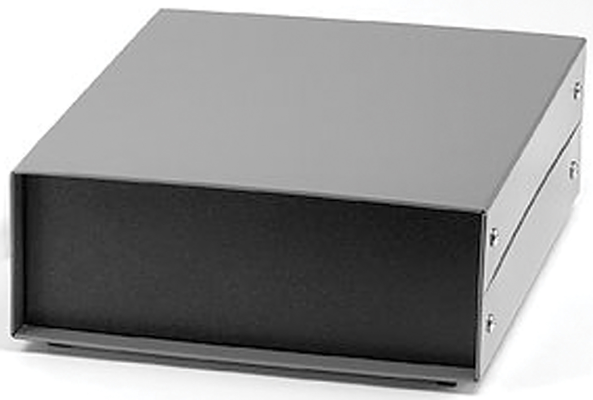 Hammond 1458 Black Aluminium, Steel Metal Case 127 mm, 203 mm, 254 mm