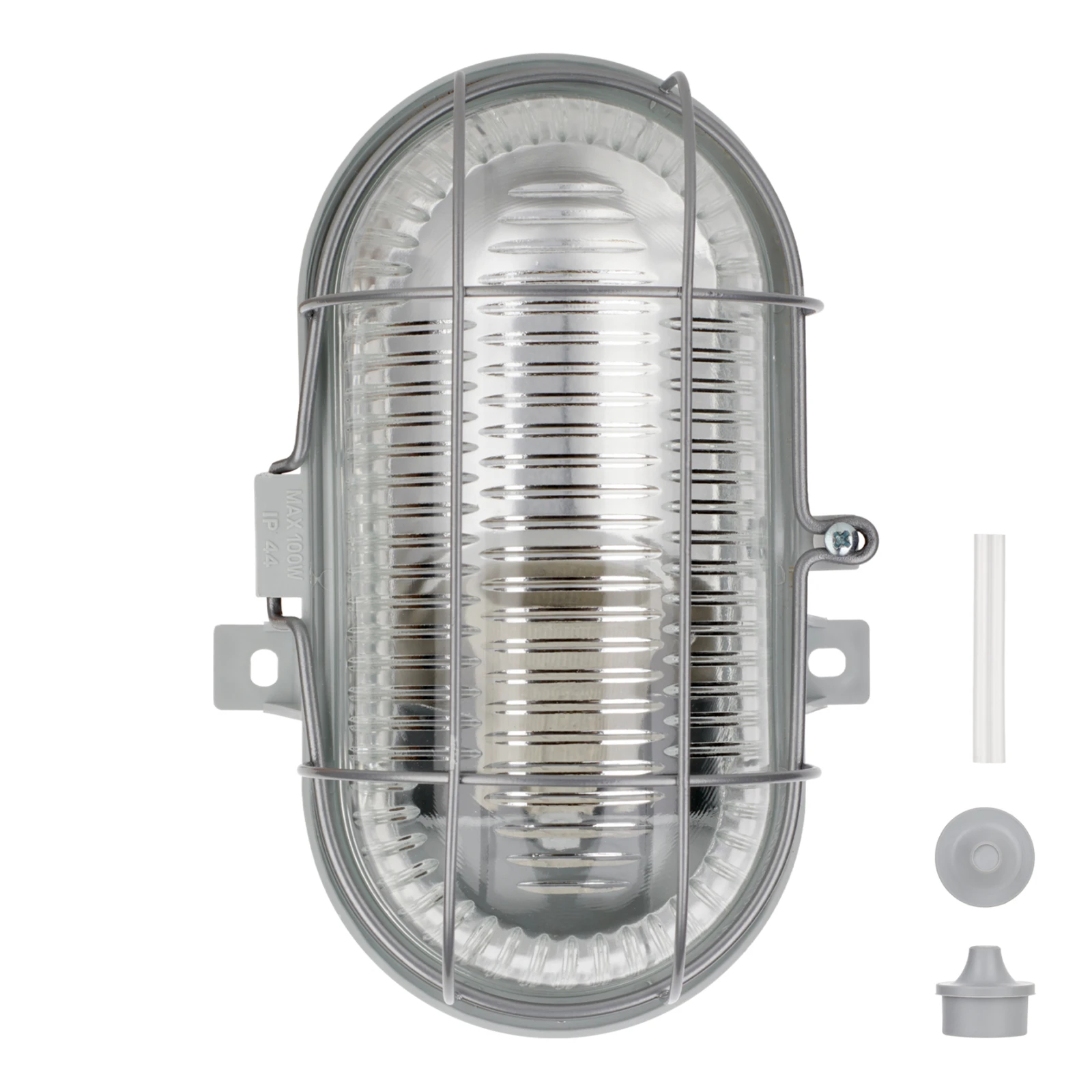 Bailey Electric & Electronics bv Oval Oval LED Bulkhead Light, 100 W, 230V Lamp Supplied, IP44, Relamp