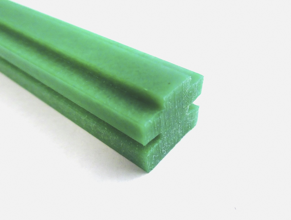 RS PRO Green GR1 profile 10B Chain Guide 2 m x 20 mm x 15 mm