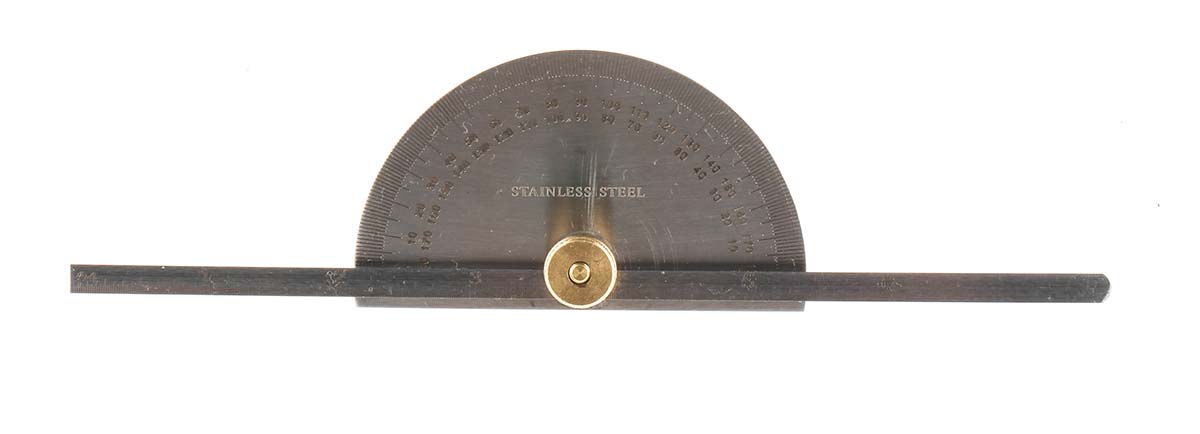 RS PRO Vernier Metric Protractor, 190 mm Stainless Steel Blade
