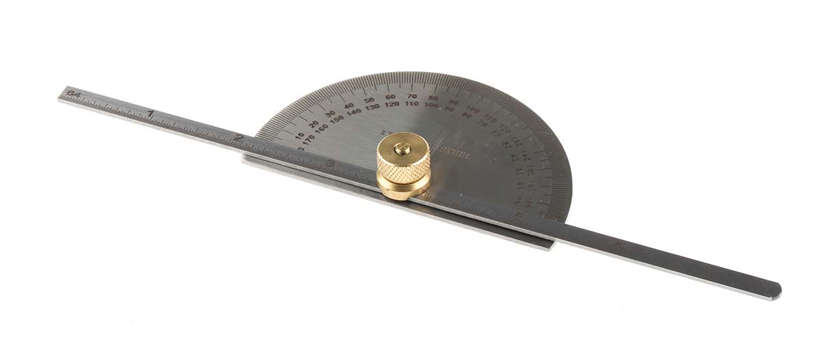 146-5503 RS PRO Vernier Metric Protractor, 190 mm Stainless Steel Blade