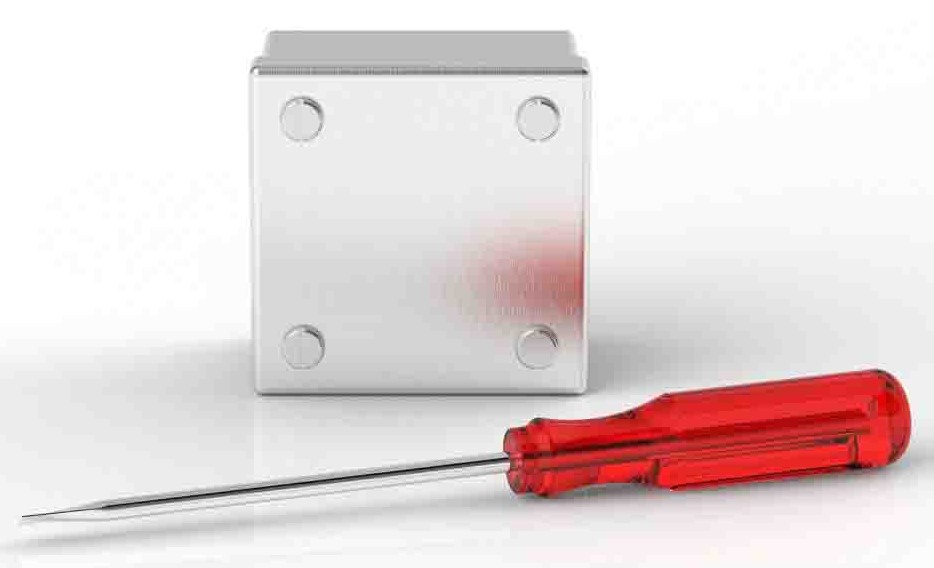 146-6772 RS PRO 304 Stainless Steel Satin Adaptable Box 75mm x 75 mm x 50 mm with 1 Knockouts