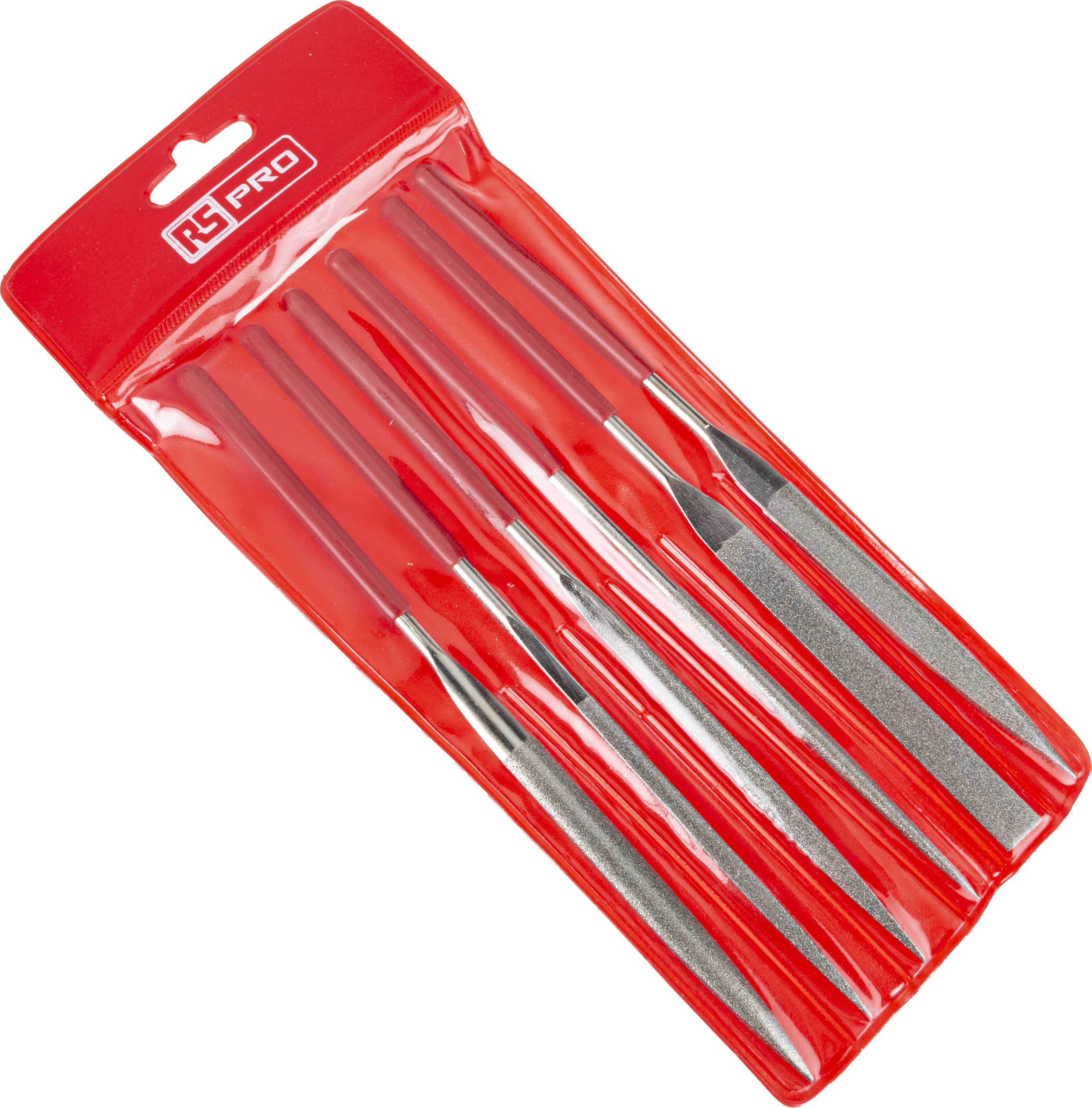 RS PRO 160 mm, Diamond, Needle File, Flat Handle Included