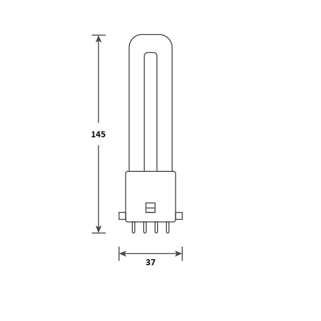 146109 Bailey Electric LED PL 2G7 LED Bulbs, Warm White, Clear, Single Ended shape
