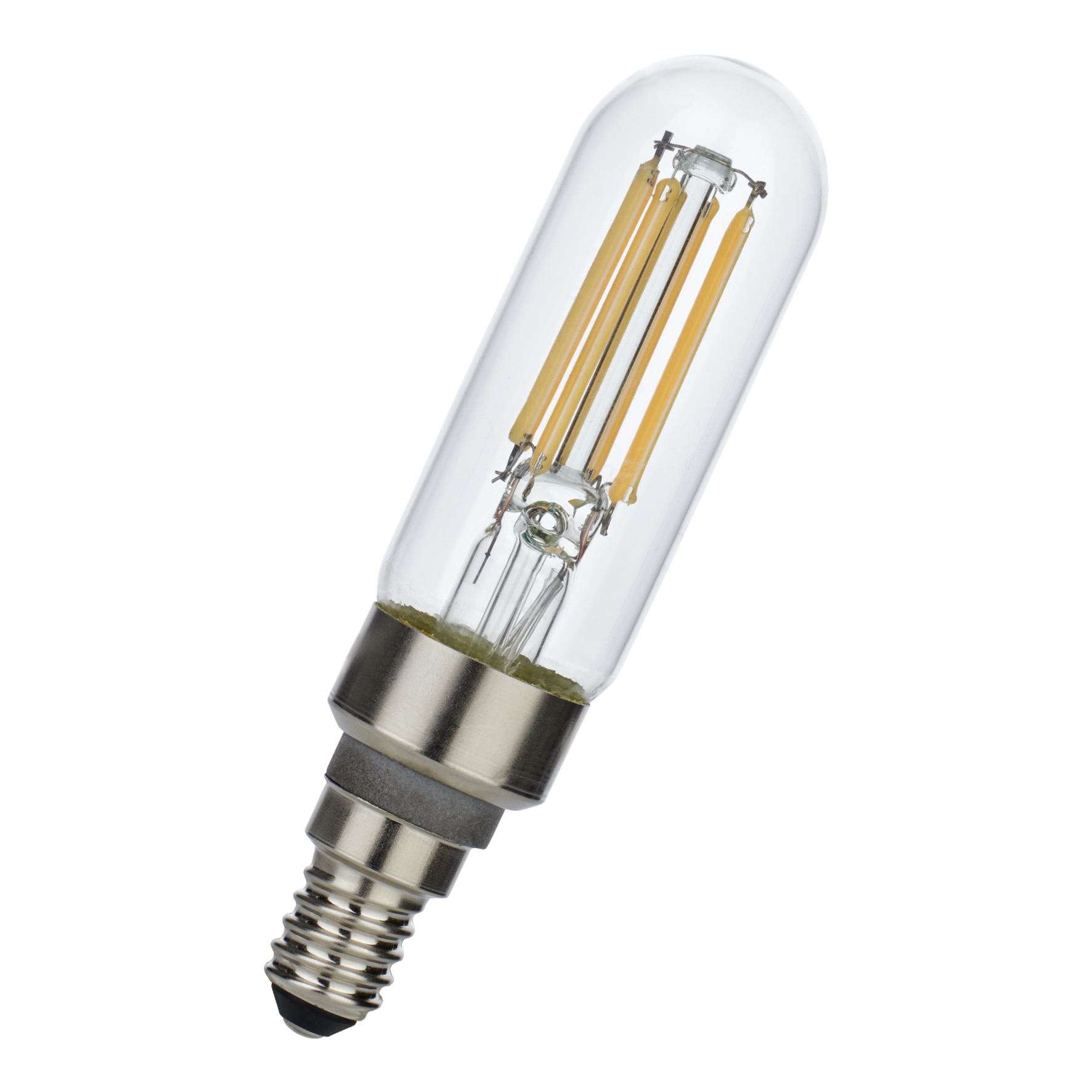 Bailey Electric LED Filament Tube E14 LED Bulbs, Warm White, Clear, Single Ended shape