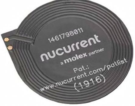 Molex 146179 Wireless Charging Coil Receiver, 4 μH, 35.02 mm dia.