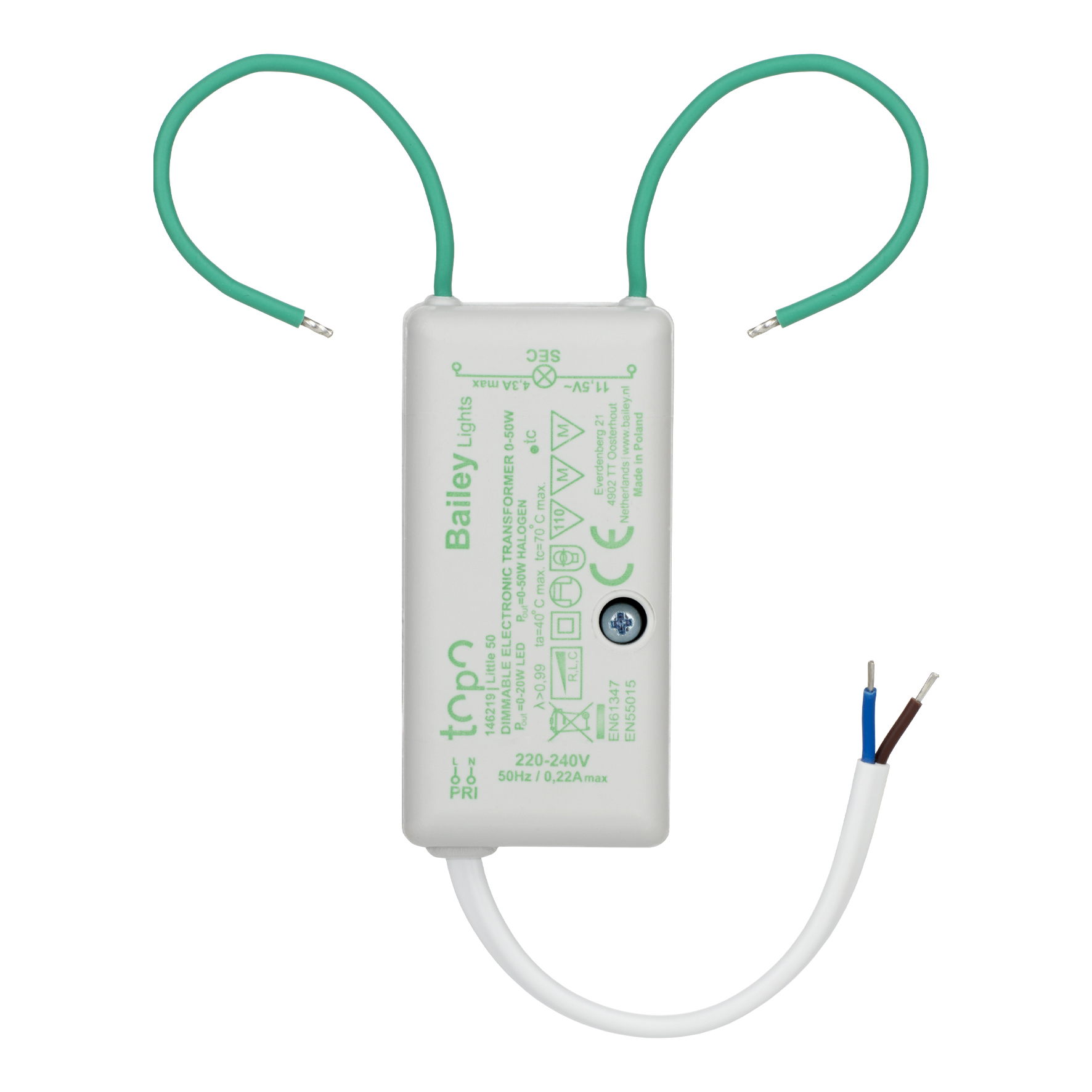Bailey Electric & Electronics bv TOPO Transformer Lighting Controller Dimming Controller, Surface Mount, 220V, 240 V