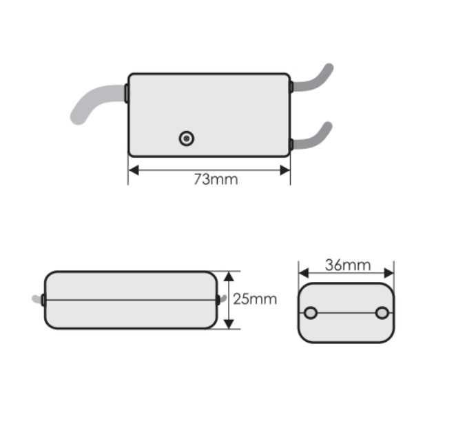 146219 Bailey Electric & Electronics bv TOPO Transformer Lighting Controller Dimming Controller, Surface Mount, 220V, 240 V