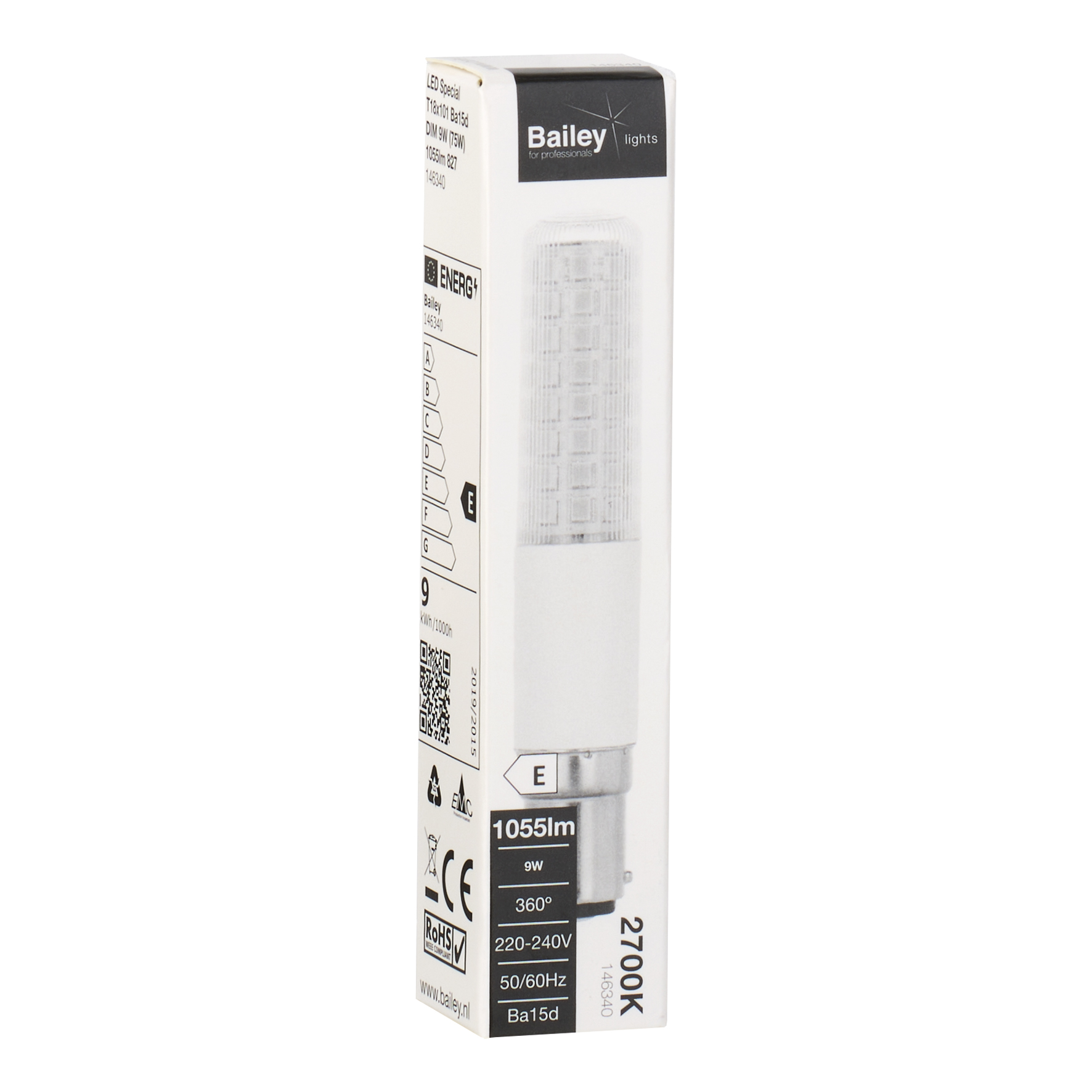 146340 Bailey Electric LED SPECIAL BA15D LED Bulbs, Warm White, Clear, Single Ended shape