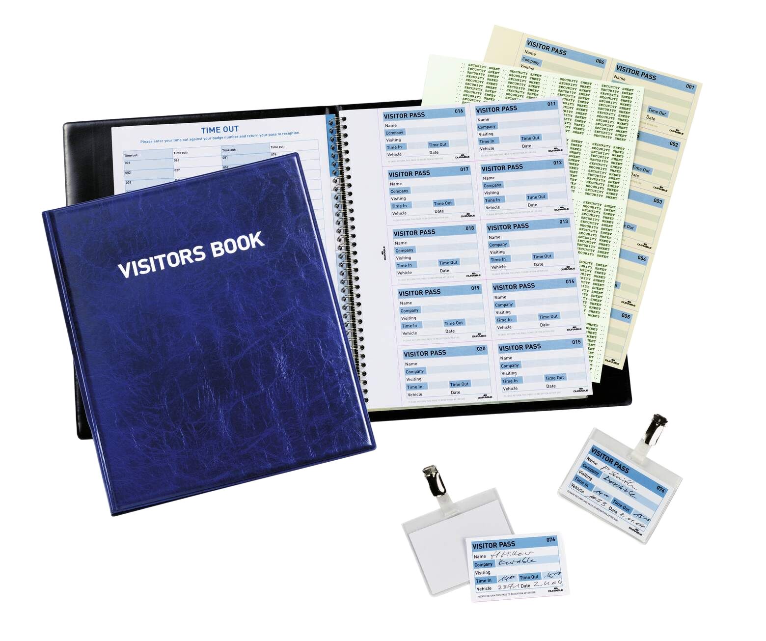Durable A7 Wirebound Hard Cover Notepad, 100 Plain Sheets