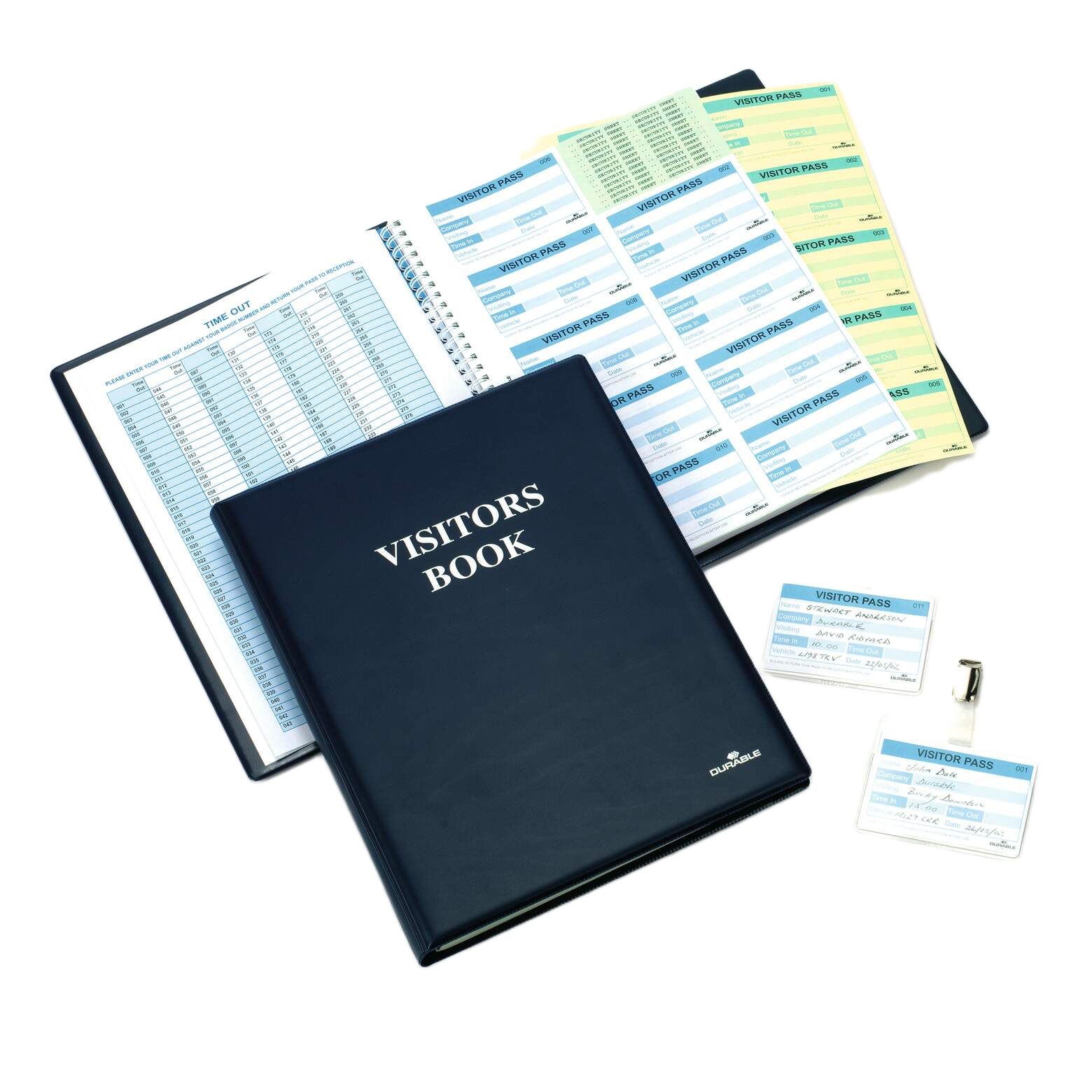 Durable A7 Wirebound Hard Cover Notepad, 300 Plain Sheets
