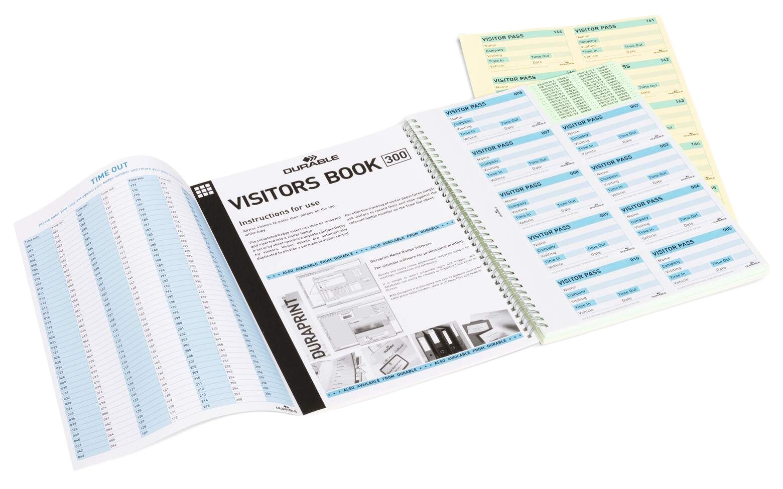 Durable A7 Wirebound Notepad, 300 Plain Sheets