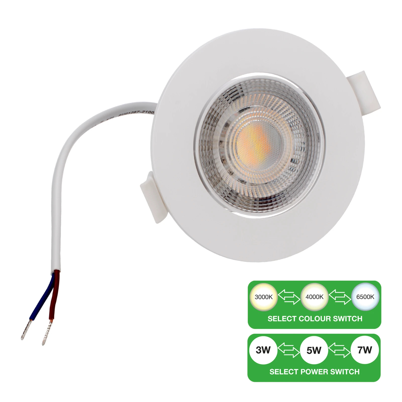 Bailey Electric & Electronics bv LED LED recessed spotlight 68 mm 25 mm 68mm 240V 7 W