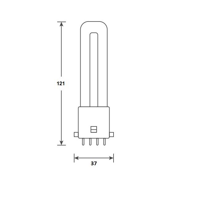 146732 Bailey Electric PL LED 2G7 LED Bulbs 3 W, 3000k, White