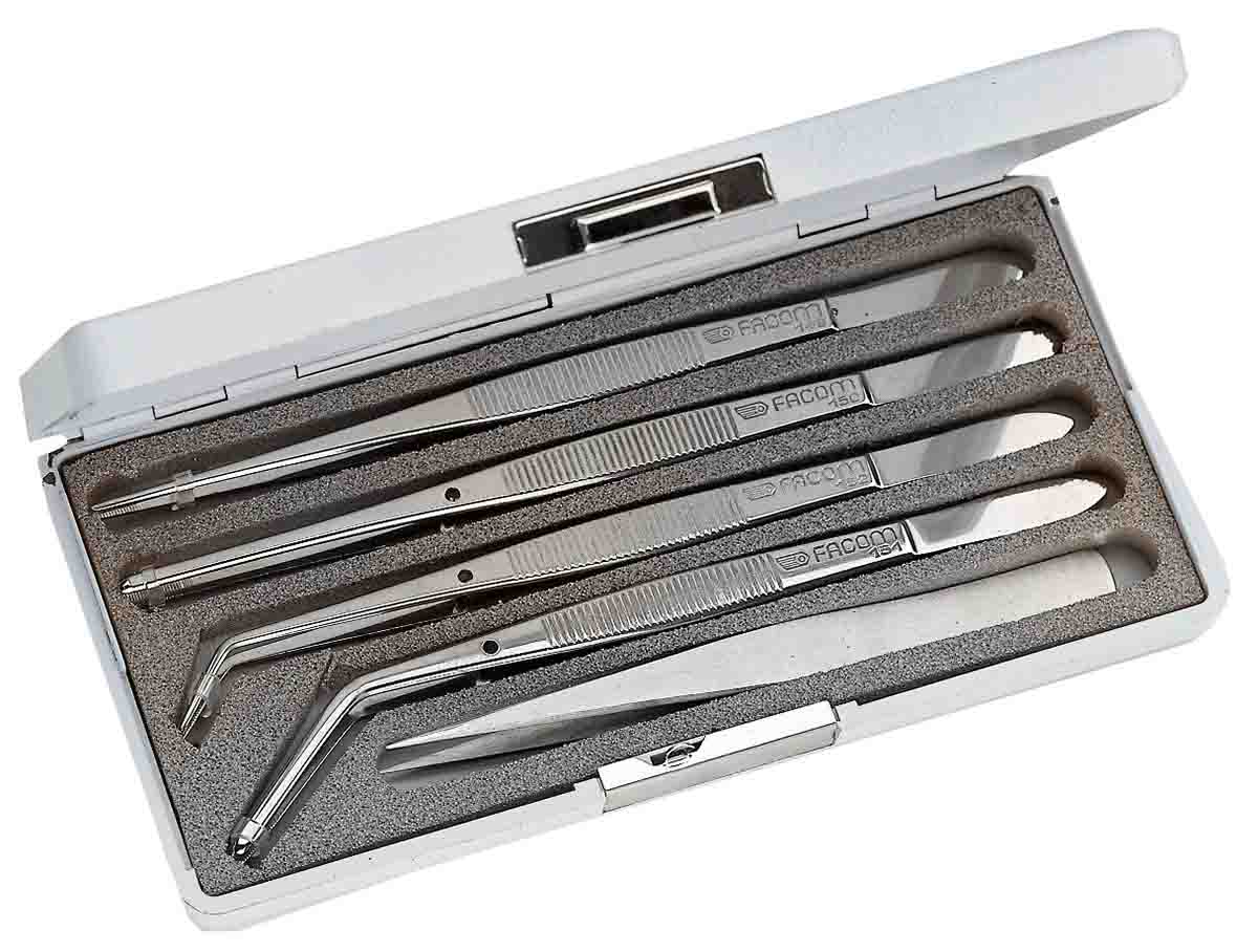 Facom 205mm Steel Pointed ESD Safe Tweezer