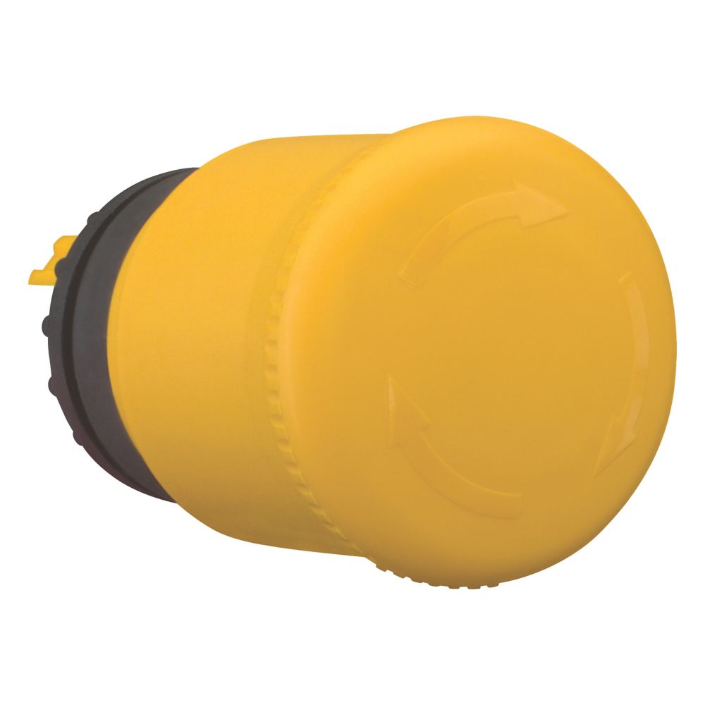 147403-m22y-pvt Eaton M22 Series, Turn to Release, Emergency Stop Push Button Head 38 mm Diameter