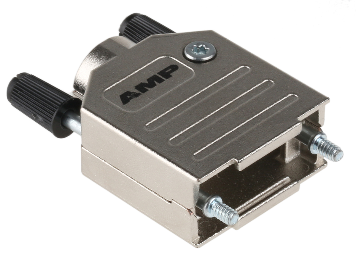 TE Connectivity ADK Series Zinc Straight D-Sub Backshell, 9 Way Strain Relief