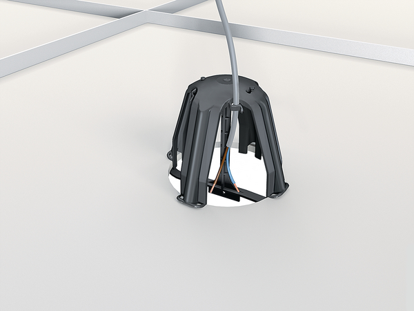 HellermannTyton Lighting Cover for use with Residential Buildings, 90mm Width, Push-in Fixing, 82 mm
