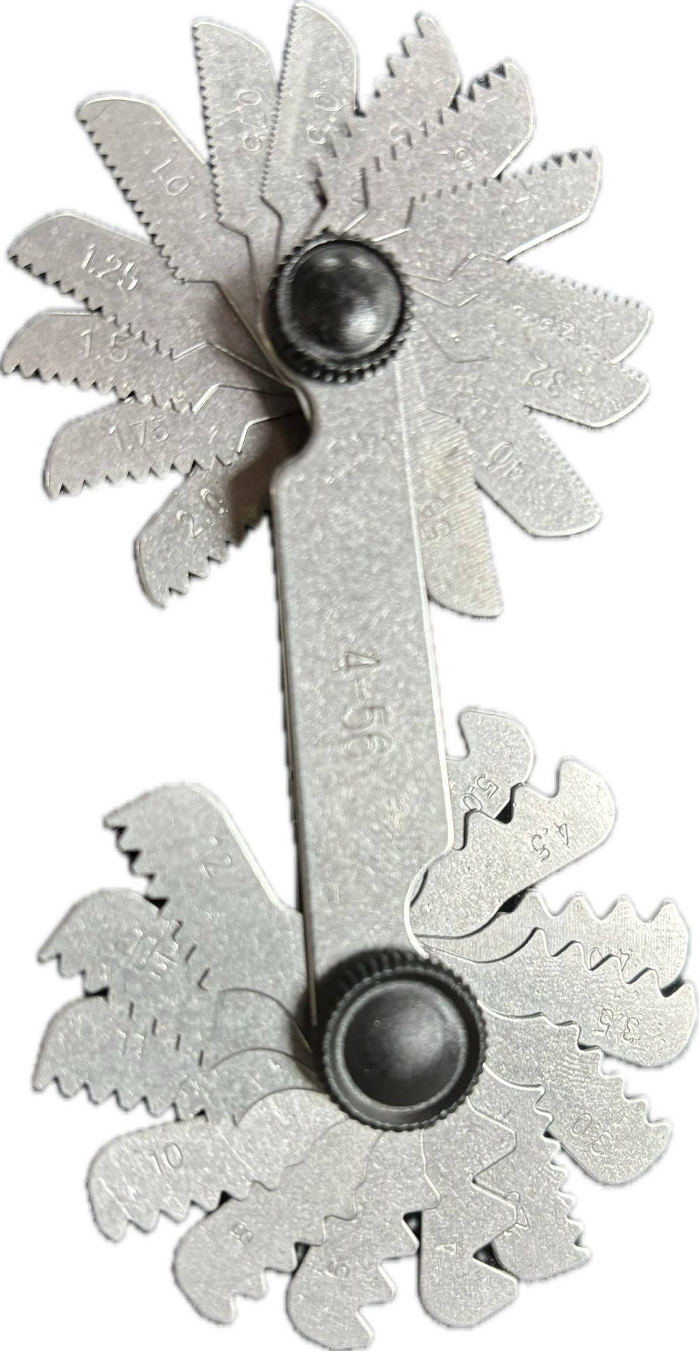RS PRO, 28 Blades Thread Pitch Gauge, Metric thread type