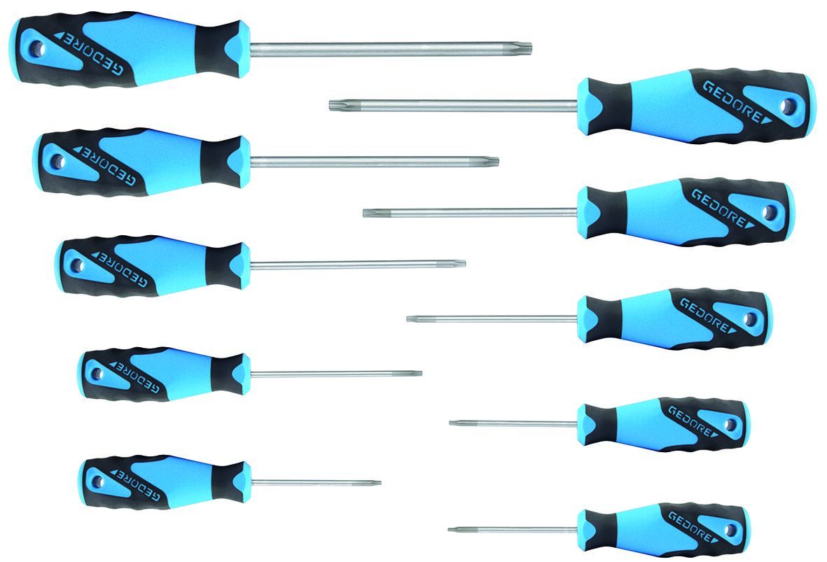 Gedore Torx Standard Screwdriver Set, 10-Piece