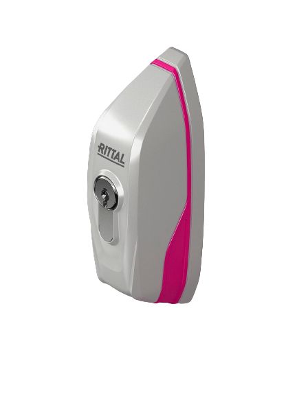 1485600 Rittal RAL 7035 Die Cast Zinc Locking Handle, Mini-Comfort Handle