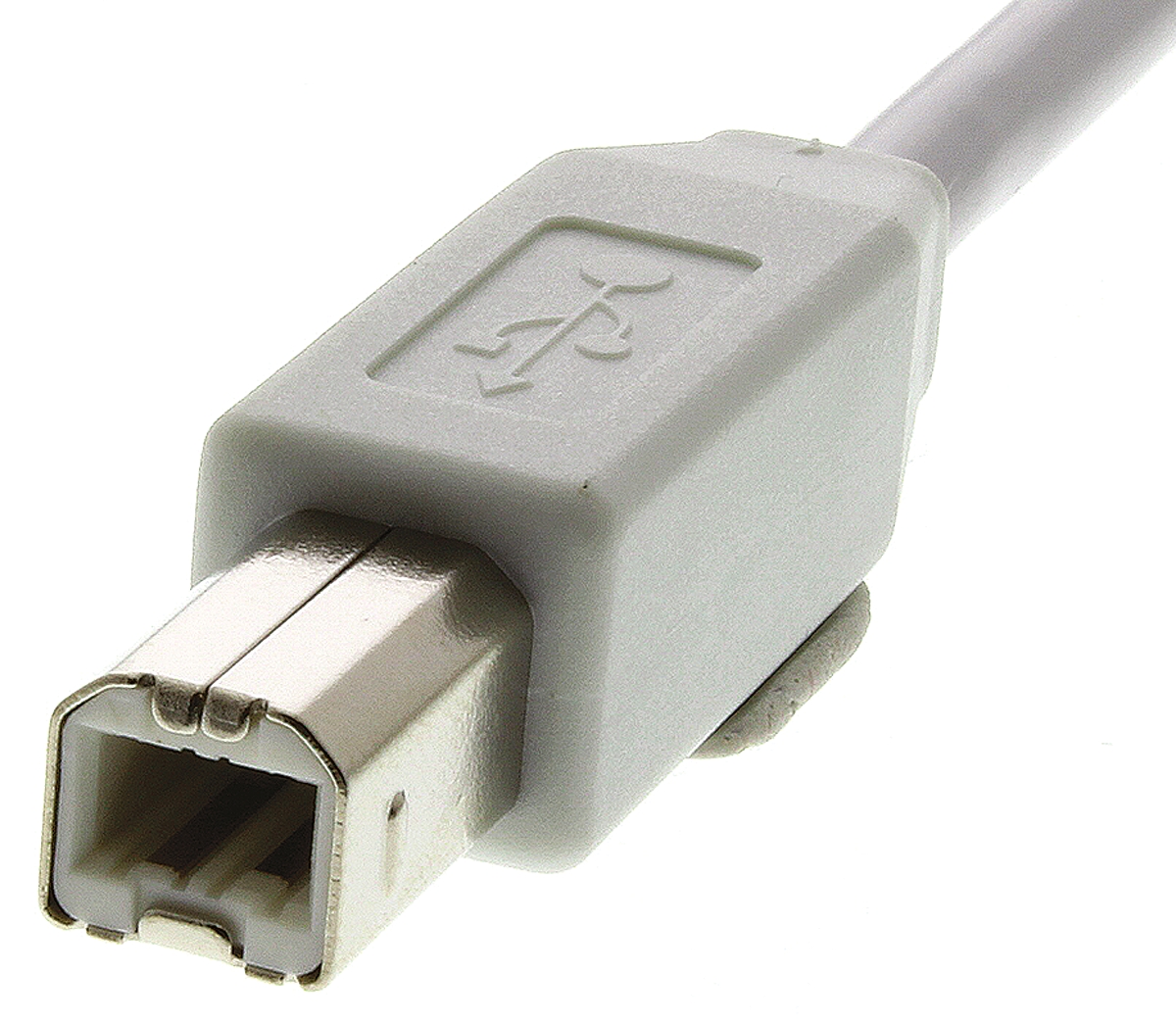1487588-2 TE Connectivity  USB 2.0, Male USB Type A to Male USB B, White, 1.5 m