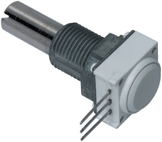 Vishay 149 100 Ω Rotary Potentiometer 1-Turns 1-Gang Panel Mount, Through Hole, 14910F0GJSX10101KA
