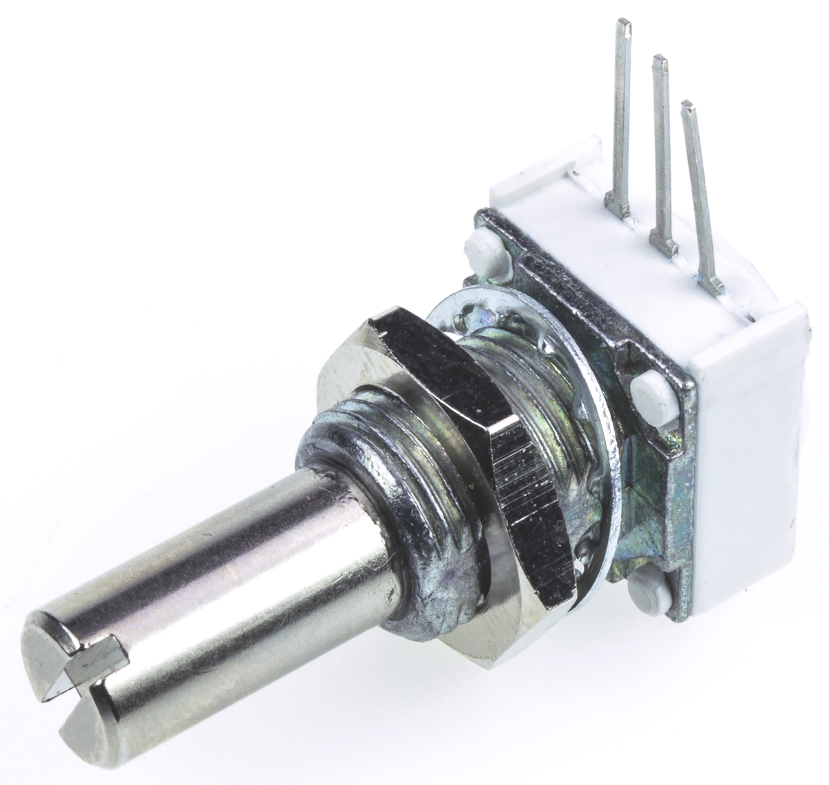 Vishay 149 50 kΩ Rotary Potentiometer 1-Turns 1-Gang Panel Mount, Through Hole, 14910F0GJSX10503KA