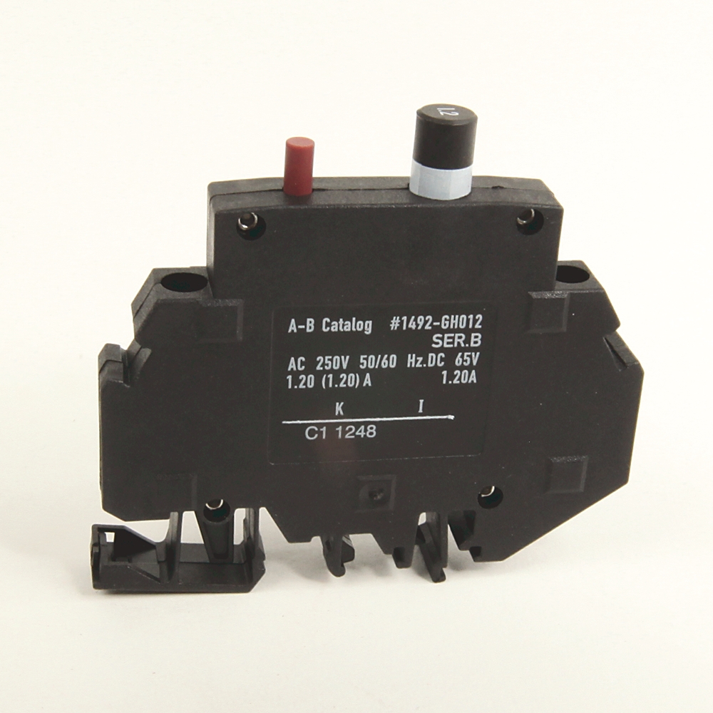 Allen Bradley 1492 GHz (Supplementary Protectors) 1492-GH Thermal Circuit Breaker - 1-Pole, Panel, 1.5A Current Rating,