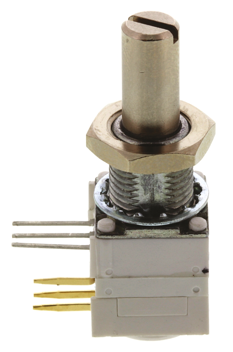 Vishay 149 10 kΩ Rotary Potentiometer 1-Turns 2-Gang Panel Mount, Through Hole, 14921F0GJSX13103KA