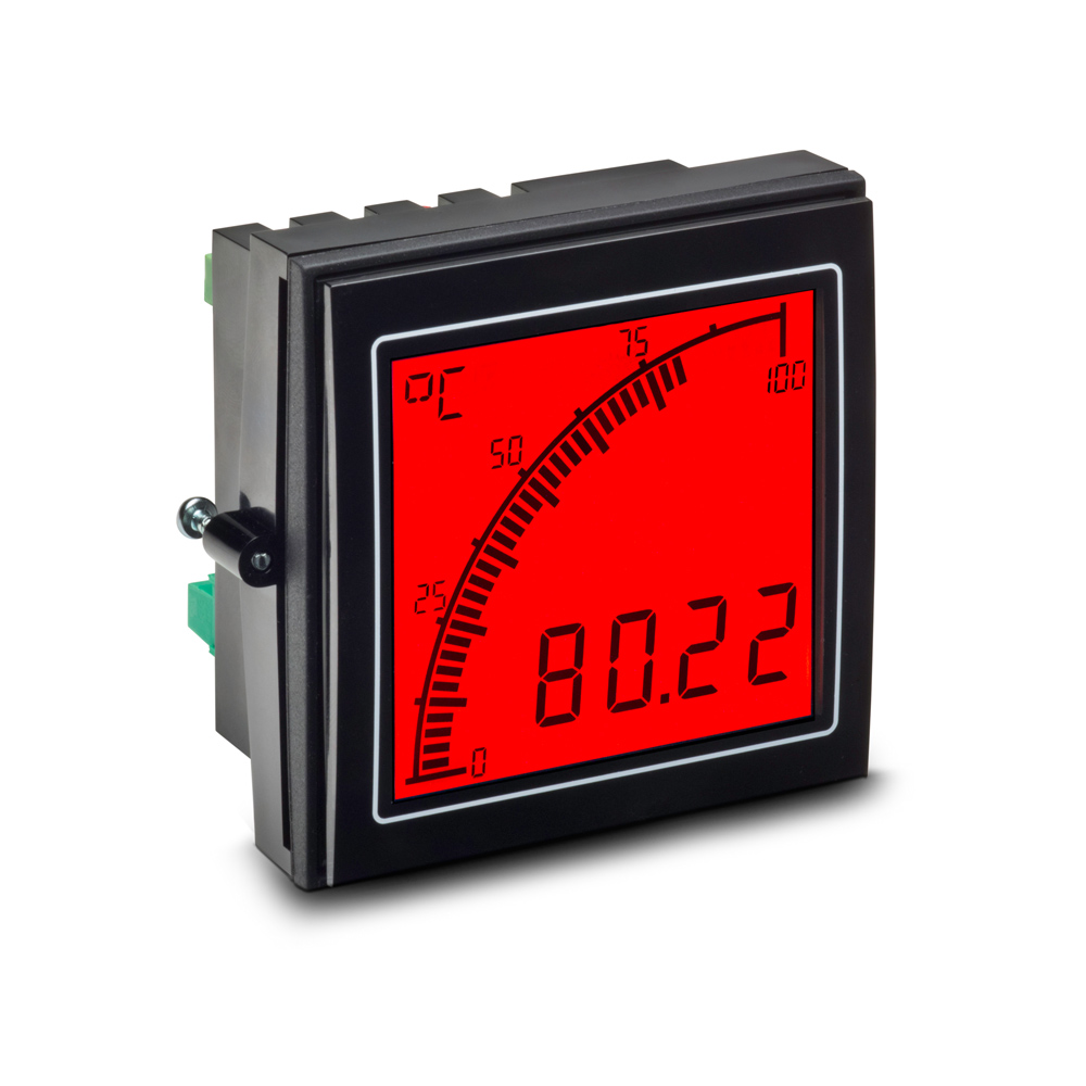 apm-temp-apo Trumeter APM LCD Multi-Function Panel Meters for Temperature,  68 mm  x 68 mm